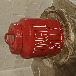 Rae Dunn Jingle Bells Canister